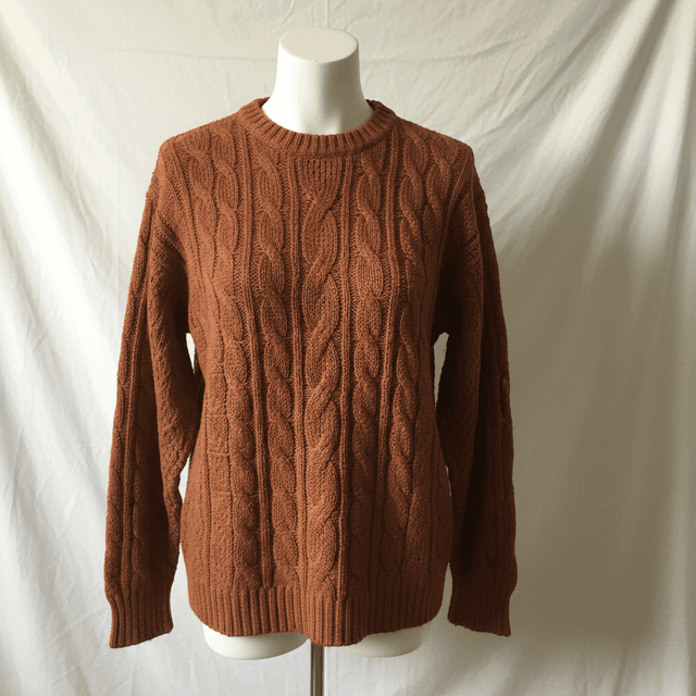 Antes: Jersey terracotta en maniquí