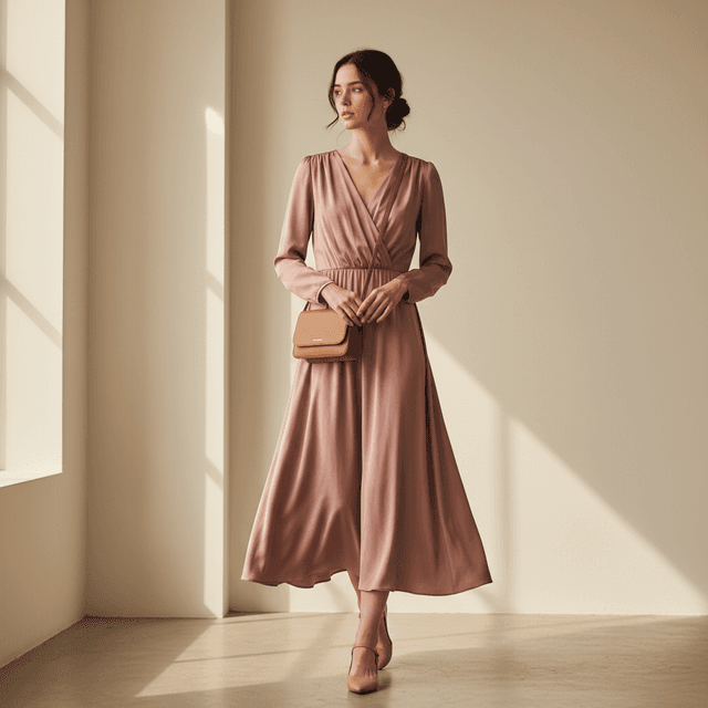 Después: Vestido blush con modelo virtual